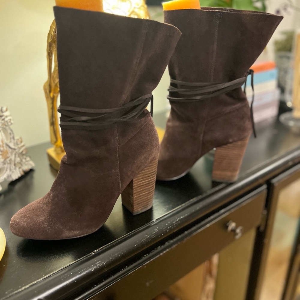 Ecote Carla Slouch Ankle Boots in Brown - Size 9M - Picture 11 of 12